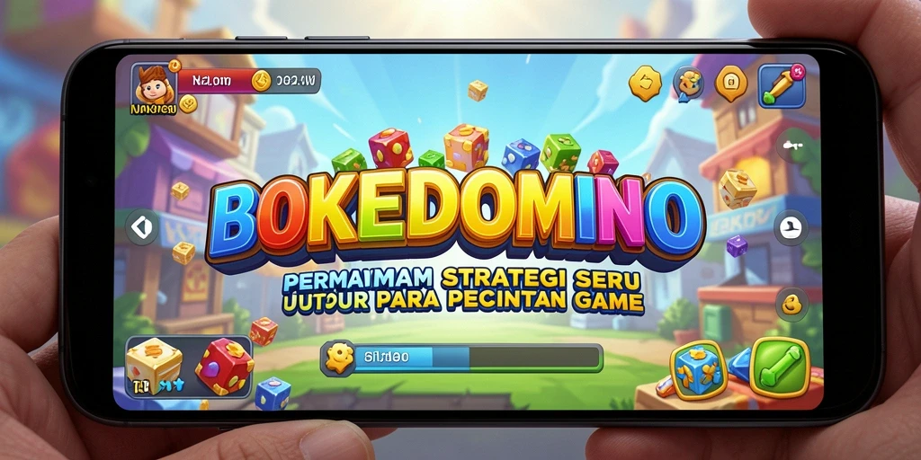 Tampilan gameplay BOKEDOMINO yang menarik dan strategis.