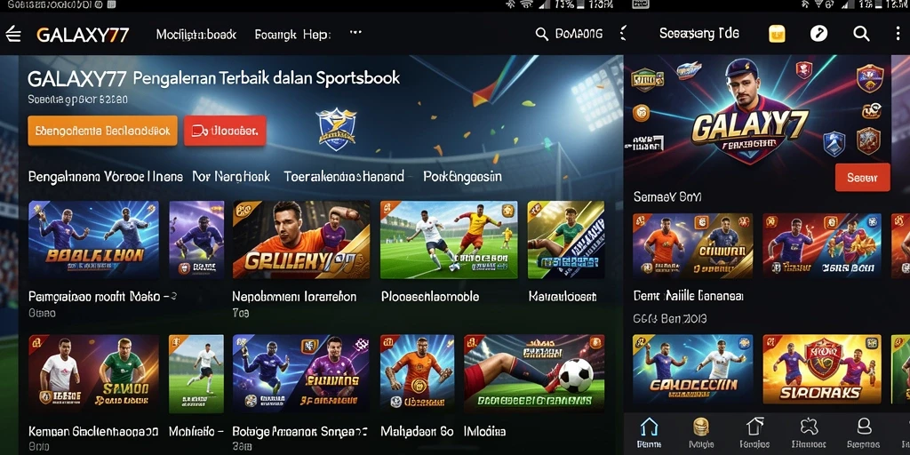 Tampilan gameplay seru di aplikasi GALAXY77.