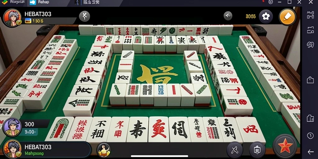 Screenshot gameplay HEBAT303 yang menampilkan tantangan Mahjong.