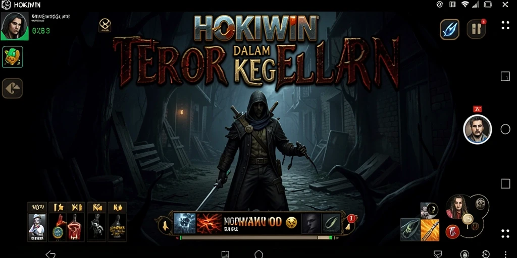Tampilan menyeramkan dari gameplay HOKIWIN yang mencekam.