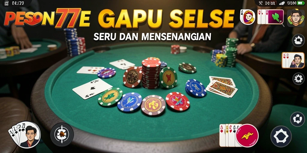 Tampilan menarik dari gameplay Gaple PESONA77.