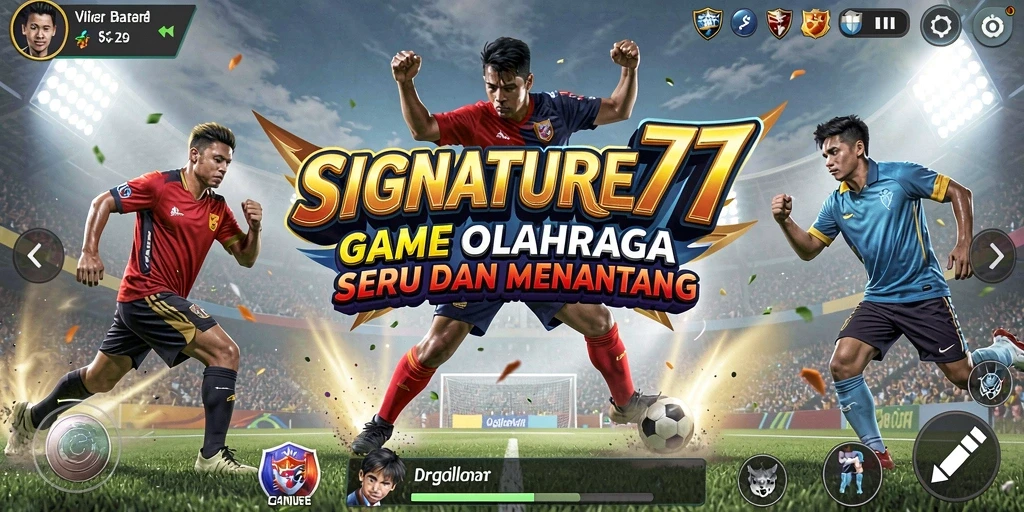 Tampilan gameplay <strong>SIGNATURE77</strong> yang dinamis dan penuh aksi.