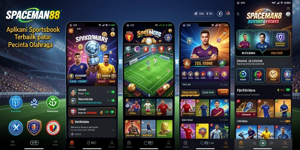Screenshot utama SPACEMAN88 menampilkan momen seru dari taruhan olahraga.