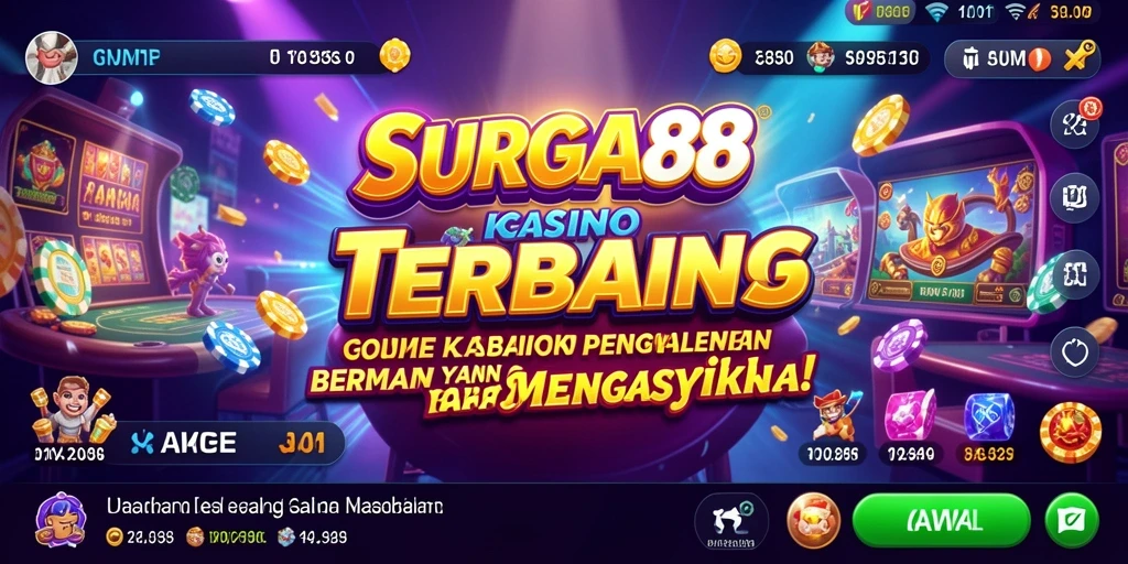 Gameplay mengasyikkan di SURGA88 dengan berbagai pilihan permainan kasino.