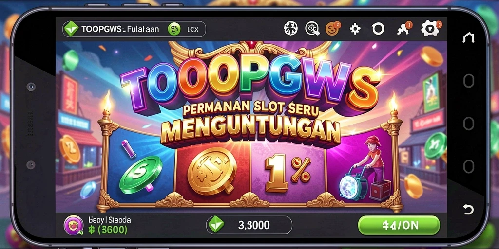 Tampilan gameplay TOOPGWS dengan tema slot yang menarik.