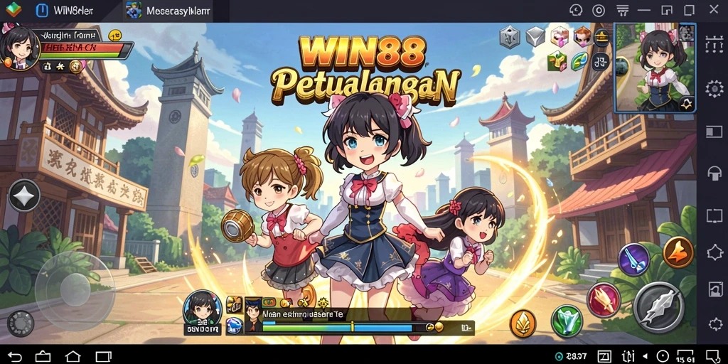 Tampilan gameplay memukau dari WIN88 dengan karakter Anime yang memikat.